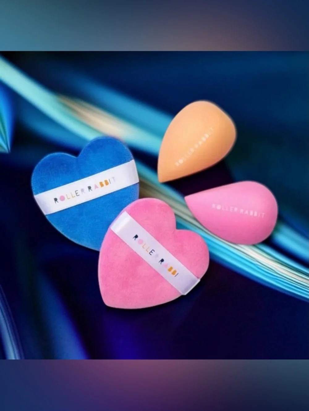 🩷💙Roller Rabbit x Target🩷💙4-Piece Makeup Sponge & Powder Puff Set/NIB